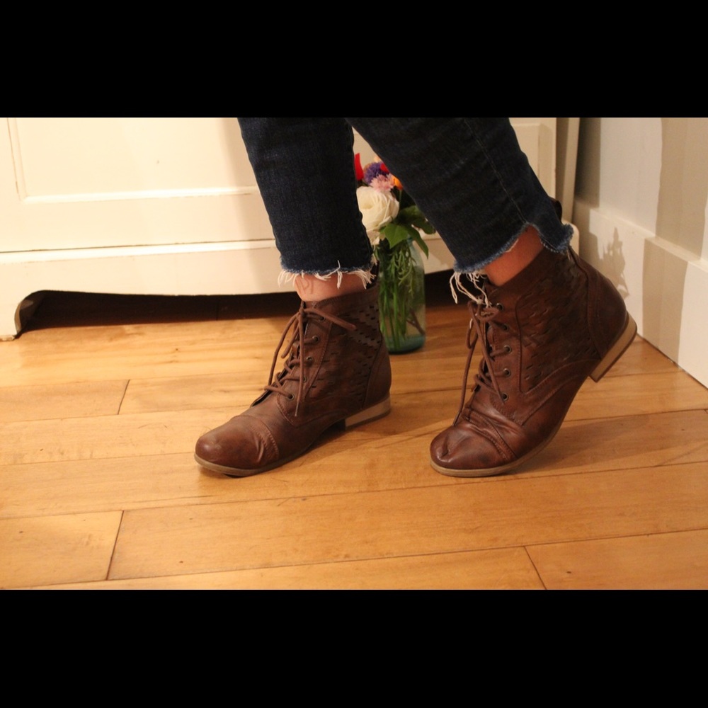 Brown booties